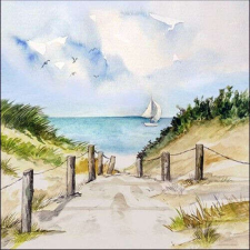 AMBIENTE Dune Path papírszalvéta 33x33cm, 20db-os papírárú, csomagoló és tárolóeszköz