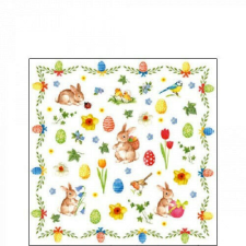 Ambiente Easter Collage papírszalvéta 25x25cm, 20db-os papírárú, csomagoló és tárolóeszköz