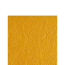 AMBIENTE Elegance ocher dombornyomott papírszalvéta 25x25cm, 15db-os papírárú, csomagoló és tárolóeszköz