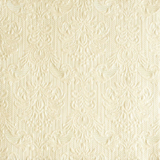 AMBIENTE Elegance pearl cream dombornyomott papírszalvéta 33x33cm,15db-os konyhai eszköz