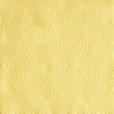 AMBIENTE Elegance vanilia dombornyomott papírszalvéta 33x33cm, 15db-os konyhai eszköz