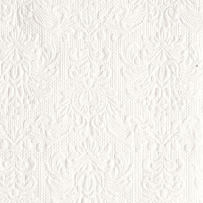 AMBIENTE Elegance White dombornyomott papírszalvéta 25x25cm,15db-os konyhai eszköz