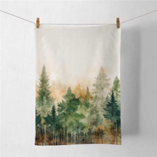AMBIENTE Evergreen trees konyharuha 50x70cm, 100% pamut lakástextília