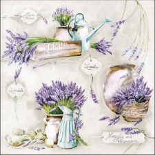 AMBIENTE Fleur de Provence papírszalvéta 33x33cm,20db-os konyhai eszköz