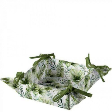 Ambiente Jungle leaves white kenyérkosár 20x20x7cm, 100% pamut papírárú, csomagoló és tárolóeszköz