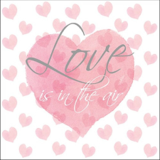 AMBIENTE Love Letters papírszalvéta 33x33cm, 20db-os konyhai eszköz