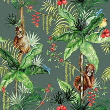 AMBIENTE Orangutan Green papírszalvéta 33x33cm,20db-os konyhai eszköz