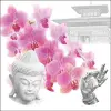 AMBIENTE Orchids of Buddha papírszalvéta 33x33cm, 20db-os