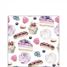AMBIENTE Pastries papírszalvéta 25x25cm, 20db-os papírárú, csomagoló és tárolóeszköz