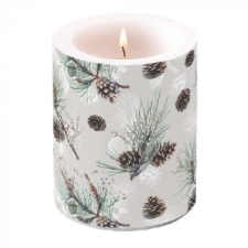 AMBIENTE Pine Cone All Over átvilágítós gyertya 12x10cm gyertya
