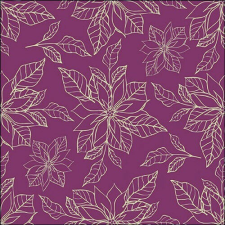 Ambiente Poinsettia outline bordeaux papírszalvéta 33x33cm, 20db-os papírárú, csomagoló és tárolóeszköz