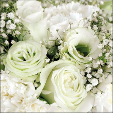 AMBIENTE Roses Bouquet papírszalvéta 33x33cm,20db-os konyhai eszköz