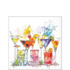 AMBIENTE Splashing drinks papírszalvéta 25x25cm, 20db-os