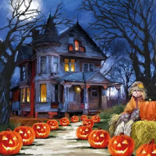 AMBIENTE Spooky papírszalvéta 33x33cm,20db-os konyhai eszköz