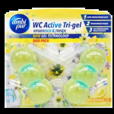 AmbiPur aktív wc gél blokk 2x45g lemon & jasmine tisztító- és takarítószer, higiénia