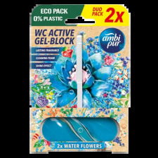 AmbiPur aktív wc gél blokk 2x45g water flowers tisztító- és takarítószer, higiénia