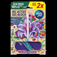 AmbiPur aktív wc gél blokk 2x45g wild hibiskus tisztító- és takarítószer, higiénia