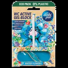 AmbiPur aktív wc gél blokk 45g water & flowers tisztító- és takarítószer, higiénia