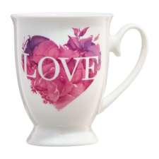 Ambition Love bögre 300 ml nagy szív bögrék, csészék