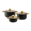 Ambition Royal Steel edénykészlet 6 részes 16/20/24 cm