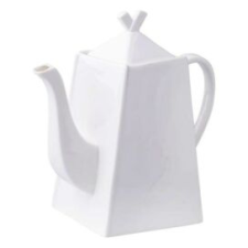 Ambition Teáskanna fedővel AMBITION Kubiko fehér 750 ml vízforraló és teáskanna