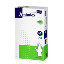 Ambulex Ambulex Latex egyszerhasználatos kesztyű, púderezett (100 db) védőkesztyű