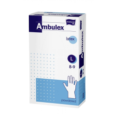 Ambulex Latex Púderes Gumikesztyű "L" 100 db