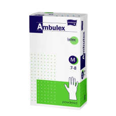 Ambulex Latex Púderes Gumikesztyű "M" 100 db