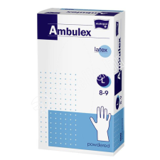  Ambulex Latex vizsgálókesztyű púderezett 100 db gyógyászati segédeszköz