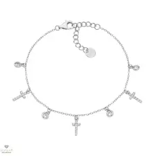 Amen ezüst kereszt karkötő 19 cm - BRMCRBBZ karkötő