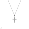 Amen ezüst Kereszt nyaklánc 47 cm - CRBB03