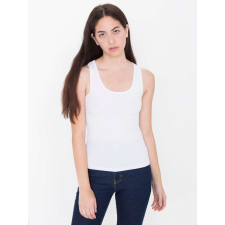AMERICAN APPAREL AA8308 Női sztrecs pamut ujjatlan póló-trikó American Apparel, White-L női trikó