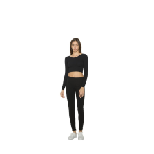 AMERICAN APPAREL AA8379 NŐI PAMUT SPANDEX JERSEY HOSSZÚ UJJÚ RÖVID FAZONÚ TOP L munkaruha