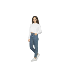 AMERICAN APPAREL AARSAF3451 WOMEN&#039;S FLEX FLEECE CROP PULLOVER M munkaruha