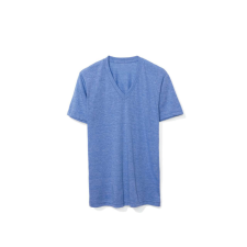 AMERICAN APPAREL AATR461 UNISEX TRI-BLEND RÖVID UJJÚ V-NYAKÚ PÓLÓ L munkaruha