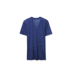 AMERICAN APPAREL AATR461 V-nyakú unisex tri-blend rövid ujjú póló American Apparel, Tri-Indigo-S