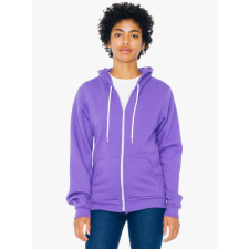 AMERICAN APPAREL Uniszex kapucnis pulóver American Apparel AAF497 Flex Fleece Zip Hoodie -L, Purple női pulóver, kardigán