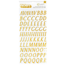 American Crafts A Perfect Match Matrica Thickers Alpha (1 csomag) matrica