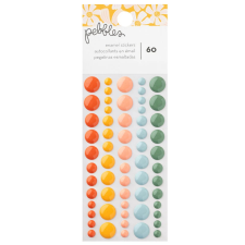American Crafts Pebbles Sunny Bloom Matrica Enamel Stickers (1 csomag) matrica