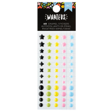 American Crafts Whatevs Matrica Enamel Stickers (1 csomag) matrica