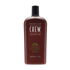 American Crew 3-In-1 teafaolajos sampon-balzsam-tusfürdő, 1 l sampon