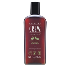 American Crew 3-In-1 teafaolajos sampon-balzsam-tusfürdő, 250 ml sampon