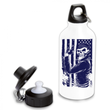  Amerikai koponyás motoros - Fémkulacs kulacs, kulacstartó