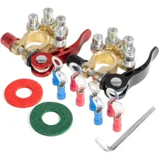 AMIO Sárgaréz akkumulátor saru, gyorscsatlakozós autóalkatrész