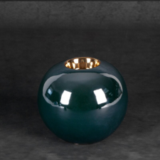  Amora2 kerámia gyertyatartó Zöld 9x9x8 cm dekoráció