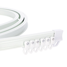 AMS Rugalmas mennyezeti függönysín szett (1 soros) fehér - 300 cm karnis, függönyrúd