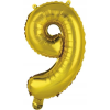 Amscan Arany Gold 9-es Szám Fólia Lufi 45 cm (9909687)