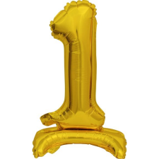 Amscan Felfújható Fólia Szám Talppal 9910069 - Arany, 38 cm, 1 (9910069) party kellék