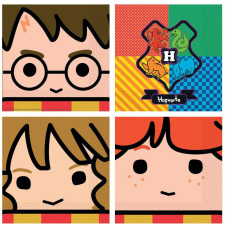 Amscan Harry Potter szalvéta 16 db-os 33*33 cm papírárú, csomagoló és tárolóeszköz