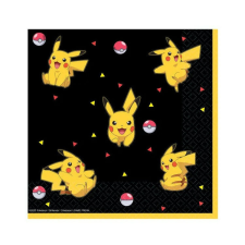 Amscan Pokémon szalvéta 16 db-os 33x33cm papírárú, csomagoló és tárolóeszköz